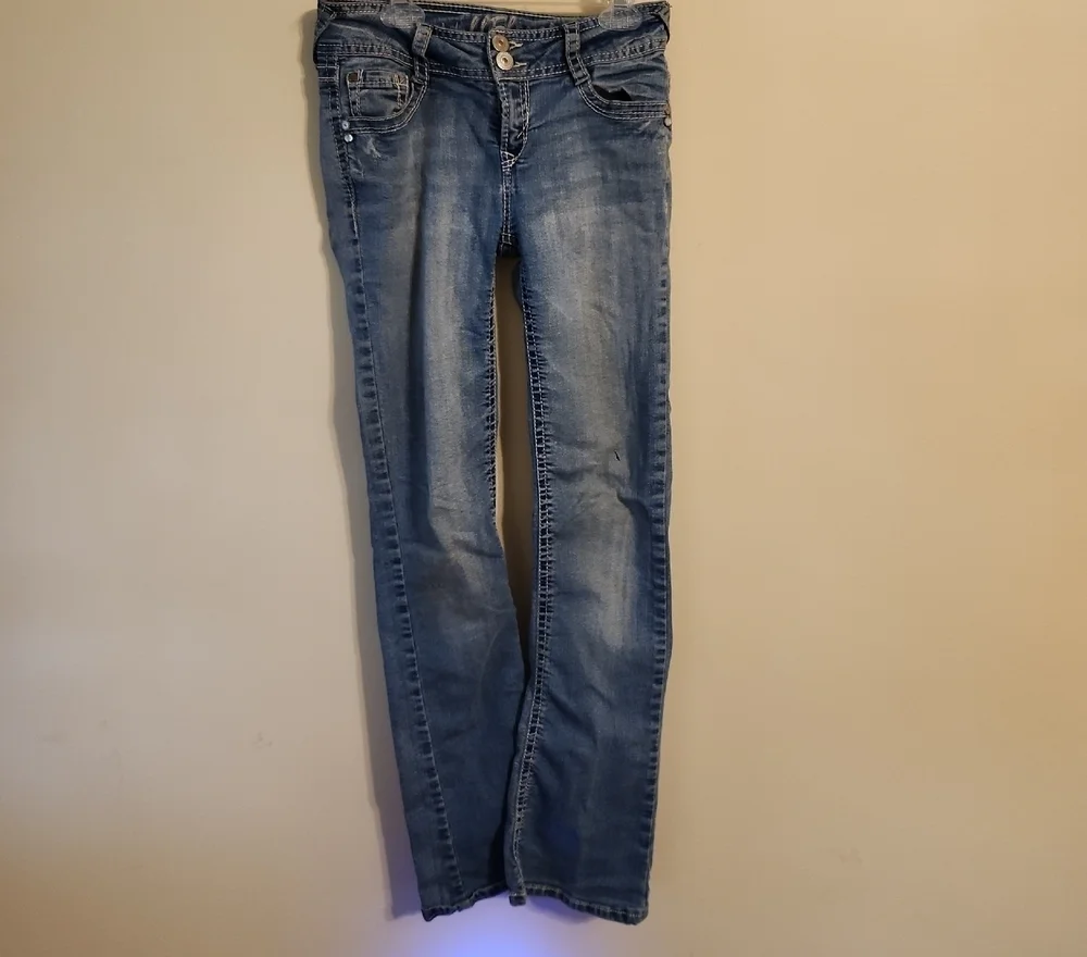 Wallflower Light Blue Straight Leg Jeans